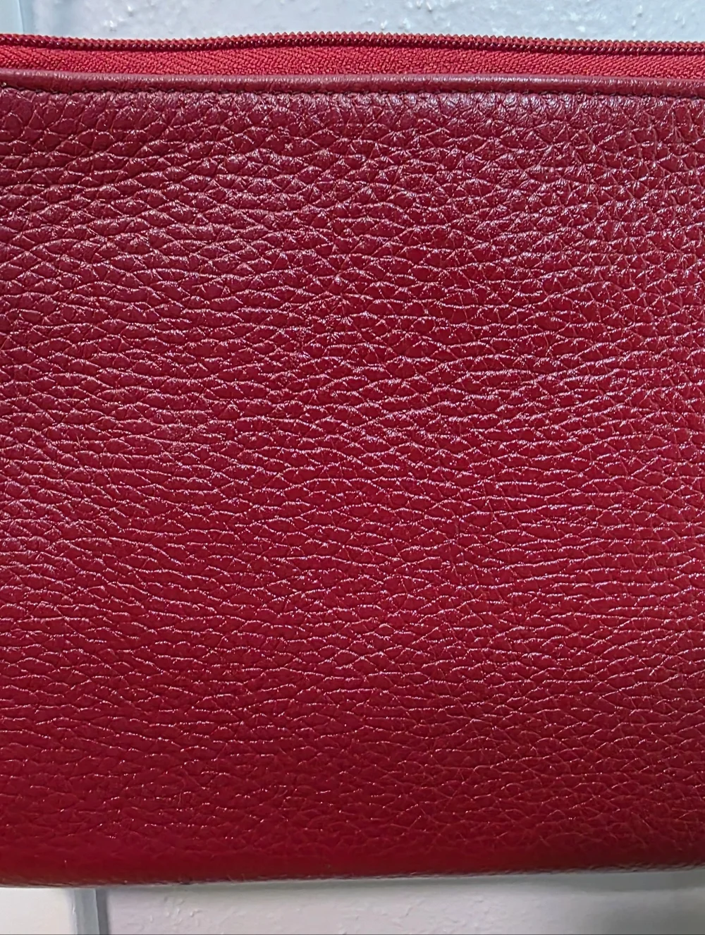 Brighton Red Leather Heart-Embellished Crossbody Bag